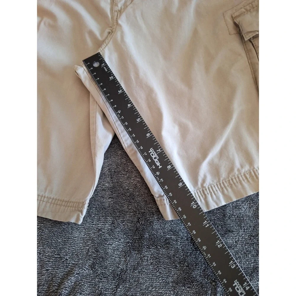 Lee Dungarees Cargo Shorts Mens 38 Beige 90's 100%Cotton Work Wear‎